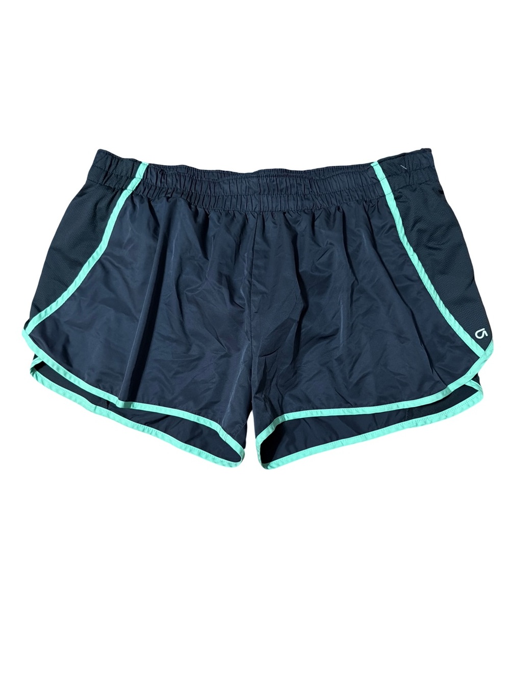 GAP Navy Athletic Shorts with Mint Trim